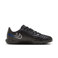 Nike Tiempo Legend 10 Club Turf Voetbalschoenen (TF) Kids Zwart Blauw