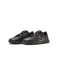 Nike Tiempo Legend 10 Club Turf Voetbalschoenen (TF) Kids Zwart Blauw