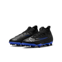 Nike Phantom GX Club DF Gras / Kunstgras Voetbalschoenen (MG) Kids Zwart Blauw