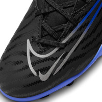 Nike Phantom GX Club DF Gras / Kunstgras Voetbalschoenen (MG) Kids Zwart Blauw