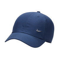 Nike Club Cap Metallic Swoosh Dark Blue Silver