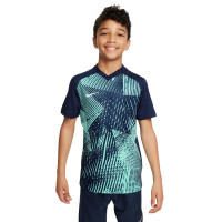 Nike Precision VI Dri-Fit Kids Training Shirt Blue Turquoise White