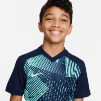 Nike Precision VI Dri-Fit Kids Training Shirt Blue Turquoise White