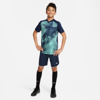 Nike Precision VI Dri-Fit Kids Training Shirt Blue Turquoise White
