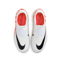 Nike Zoom Mercurial Superfly Pro 9 Veterloze Gras Voetbalschoenen (FG) Kids Wit Felrood Zwart