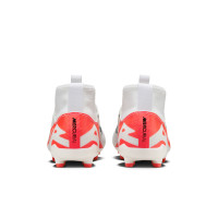 Nike Zoom Mercurial Superfly Pro 9 Veterloze Gras Voetbalschoenen (FG) Kids Wit Felrood Zwart