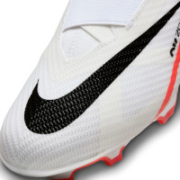 Nike Zoom Mercurial Superfly Pro 9 Veterloze Gras Voetbalschoenen (FG) Kids Wit Felrood Zwart