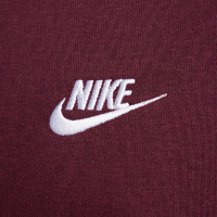 Nike Sportswear Club Hoodie Fleece Dark Red White