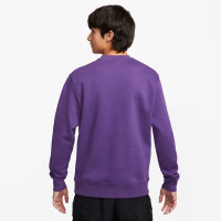 Nike Sportswear Club Fleece Tracksuit Purple White