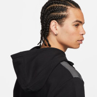 Nike Sportswear Fleece Trainingspak Hooded Zwart Wit Grijs