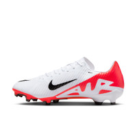 Nike Zoom Mercurial Vapor Academy 15 Gras / Kunstgras Voetbalschoenen (MG) Wit Felrood Zwart