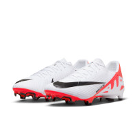 Nike Zoom Mercurial Vapor Academy 15 Gras / Kunstgras Voetbalschoenen (MG) Wit Felrood Zwart