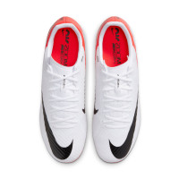 Nike Zoom Mercurial Vapor Academy 15 Gras / Kunstgras Voetbalschoenen (MG) Wit Felrood Zwart