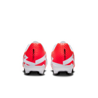 Nike Zoom Mercurial Vapor Academy 15 Gras / Kunstgras Voetbalschoenen (MG) Wit Felrood Zwart