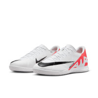 Nike Zoom Mercurial Vapor Academy 15 Zaalvoetbalschoenen (IN) Wit Felrood Zwart