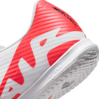Nike Zoom Mercurial Vapor Academy 15 Zaalvoetbalschoenen (IN) Wit Felrood Zwart