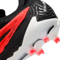 Nike Phantom Elite GX Gras Voetbalschoenen (FG) Felrood Zwart Wit