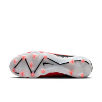 Nike Phantom GX Elite DF Gras Voetbalschoenen (FG) Zwart Felrood Wit