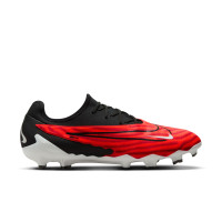 Nike Phantom GX Pro Gras Voetbalschoenen (FG) Zwart Felrood Wit