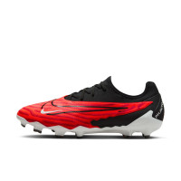 Nike Phantom GX Pro Gras Voetbalschoenen (FG) Zwart Felrood Wit