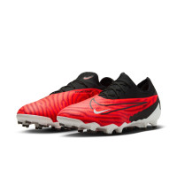 Nike Phantom GX Pro Gras Voetbalschoenen (FG) Zwart Felrood Wit