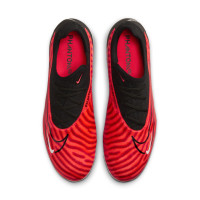 Nike Phantom GX Pro Gras Voetbalschoenen (FG) Zwart Felrood Wit