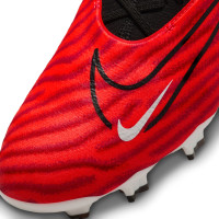Nike Phantom GX Pro Gras Voetbalschoenen (FG) Zwart Felrood Wit