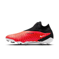 Nike Phantom GX Pro Dynamic Fit Gras Voetbalschoenen (FG) Zwart Felrood Wit