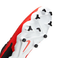 Nike Phantom Academy GX Grass/Artificial Grass Football Shoes (MG) Bright Red Black White