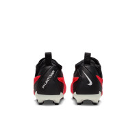 Nike Phantom GX DF Academy Gras / Kunstgras Voetbalschoenen (MG) Kids Zwart Felrood Wit
