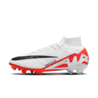 Nike Zoom Mercurial Superfly Elite 9 Gras Voetbalschoenen (FG) Wit Felrood Zwart