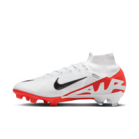 Nike Zoom Mercurial Superfly Elite 9 Gras Voetbalschoenen (FG) Wit Felrood Zwart