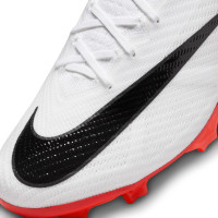 Nike Zoom Mercurial Superfly Elite 9 Gras Voetbalschoenen (FG) Wit Felrood Zwart
