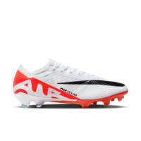 Nike Zoom Mercurial Vapor Elite 15 Gras Voetbalschoenen (FG) Wit Felrood Zwart