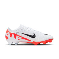 Nike Zoom Mercurial Vapor Elite 15 Gras Voetbalschoenen (FG) Wit Felrood Zwart