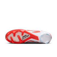 Nike Zoom Mercurial Vapor Elite 15 Gras Voetbalschoenen (FG) Wit Felrood Zwart