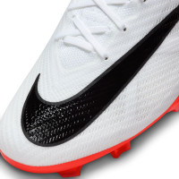 Nike Zoom Mercurial Vapor Elite 15 Gras Voetbalschoenen (FG) Wit Felrood Zwart