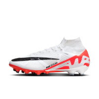 Nike Zoom Mercurial Superfly Elite 9 Artificial Grass Football Shoes (AG) White Bright Red Black