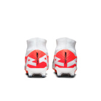 Nike Zoom Mercurial Superfly Elite 9 Artificial Grass Football Shoes (AG) White Bright Red Black