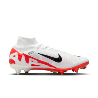 Nike Zoom Mercurial Superfly Elite 9 IJzeren-Nop Voetbalschoenen (SG) Anti-Clog Wit Felrood Zwart