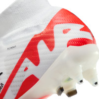 Nike Zoom Mercurial Superfly Elite 9 IJzeren-Nop Voetbalschoenen (SG) Anti-Clog Wit Felrood Zwart