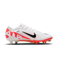 Nike Zoom Mercurial Vapor Elite 15 IJzeren-Nop Voetbalschoenen (SG) Anti-Clog Wit Felrood Zwart