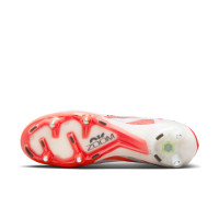 Nike Zoom Mercurial Vapor Elite 15 IJzeren-Nop Voetbalschoenen (SG) Anti-Clog Wit Felrood Zwart