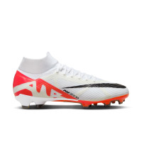 Nike Zoom Mercurial Superfly Pro 9 Gras Football Shoes (FG) White Bright Red Black
