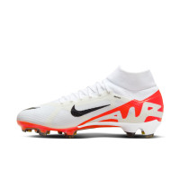 Nike Zoom Mercurial Superfly Pro 9 Gras Football Shoes (FG) White Bright Red Black