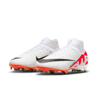 Nike Zoom Mercurial Superfly Pro 9 Gras Football Shoes (FG) White Bright Red Black