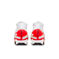 Nike Zoom Mercurial Superfly Pro 9 Gras Football Shoes (FG) White Bright Red Black