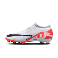 Nike Zoom Mercurial Vapor Pro 15 Gras Football Shoes (FG) White Bright Red Black