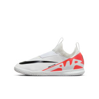 Nike Zoom Mercurial Vapor Academy 15 Laceless Indoor Football Boots (IN) Kids White Bright Red Black