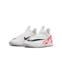 Nike Zoom Mercurial Vapor Academy 15 Laceless Indoor Football Boots (IN) Kids White Bright Red Black